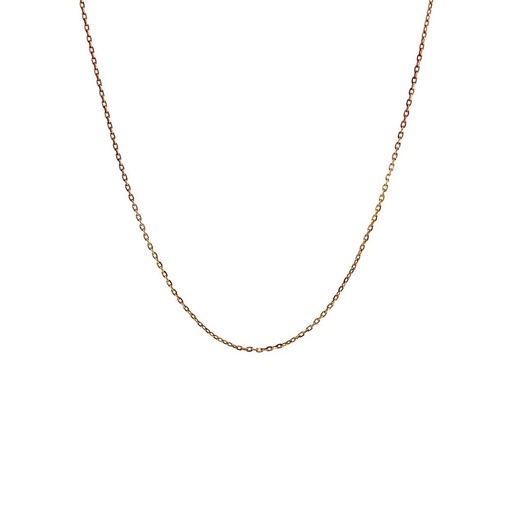 [28425SJC9YNCABLE] Cable Necklace In 9K Yellow Gold 40cm