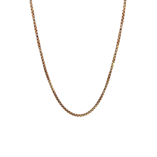 [28012] Necklace | Box Link In 9K Yellow Gold