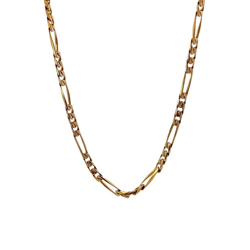 [24772] Figaro Necklace In 9K Yellow Gold