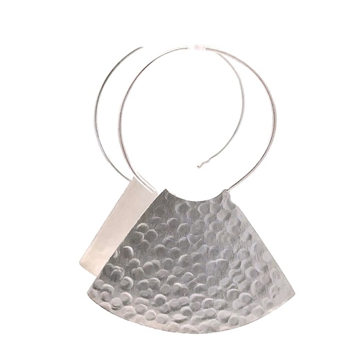 [29262] Silver Sideways Earrings