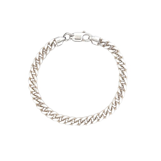 [26073STSBRFLATCURB] Bold Elegance: Men's Curb Link Bracelet