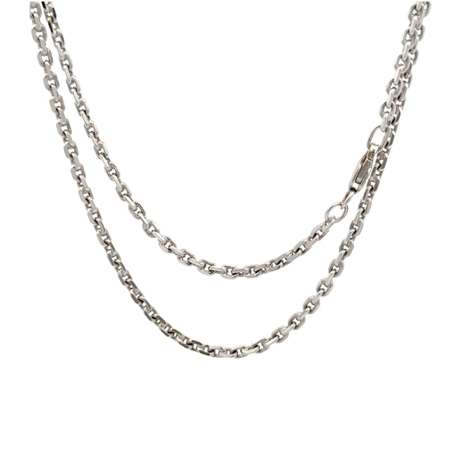 [22866] Necklace | Heavy White Gold 18K
