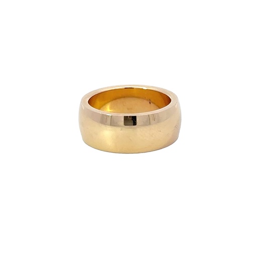 [1384ST19PR8x2.2] Rose Gold Solid Wide Ring In 18K