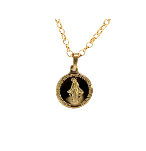 [27459SJC9YPStChristopher] Saint Christopher Pendant In 9K Yellow Gold