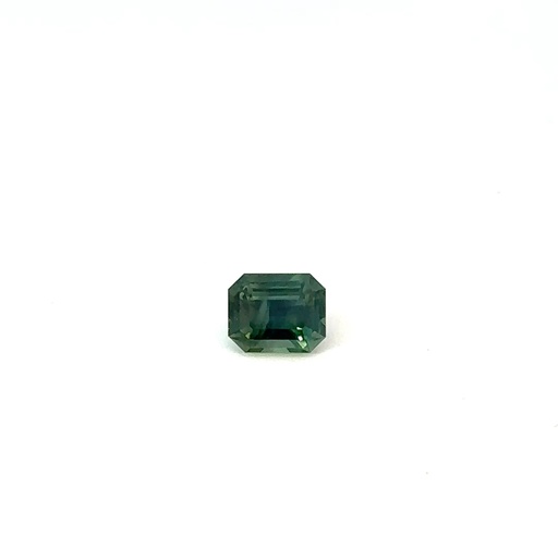 [28765] Emerald Cut Natural Teal Sapphire 1.96ct Australia