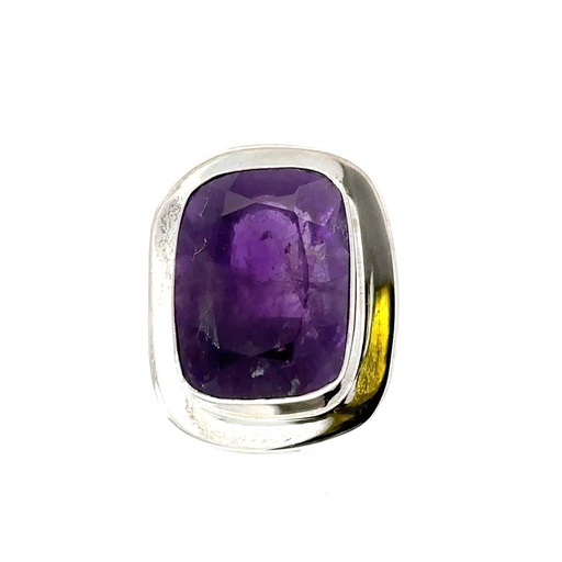 [29313SMWSRamethyst] Bold Amethyst Ring In Sterling Silver