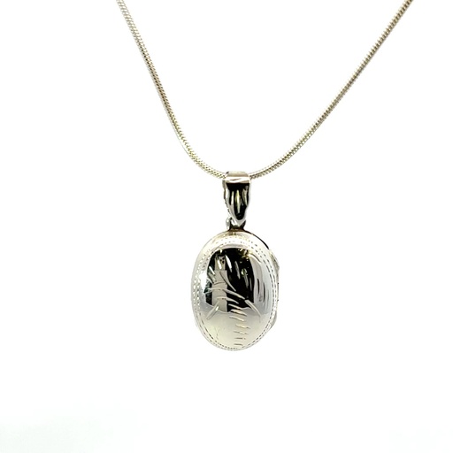 [29000sispLOCKET] Engraved Locket In Sterling Silver