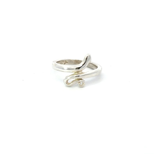 [28461SMWSRsnake] Sterling Silver Snake Ring