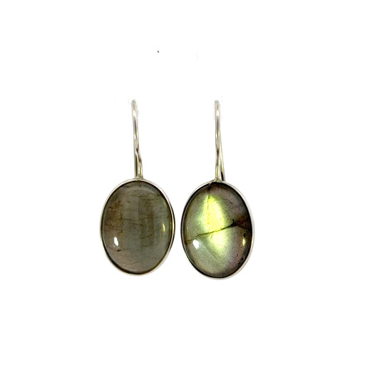 [29028SMWSE] Labradorite Drops On Sterling Silver Hooks