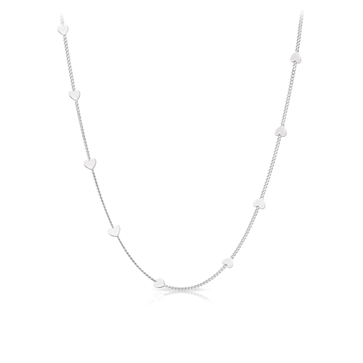 [SMW29445] Sterling Silver Necklace With Hearts