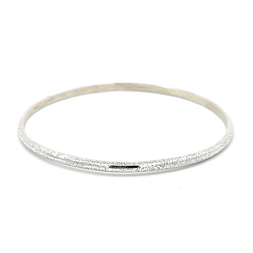 [29771JCSBDORTEDFINISH] Bangle With Dots In Sterling Silver
