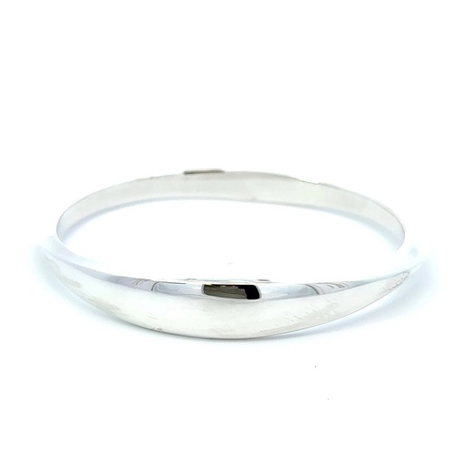 [27781SAZSBTRI] Organic Shaped Bangle In Sterling Silver