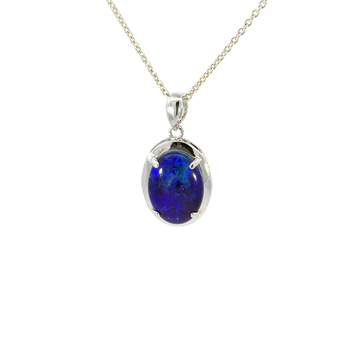 [29352] Opal Pendant | Triple In Sterling Silver