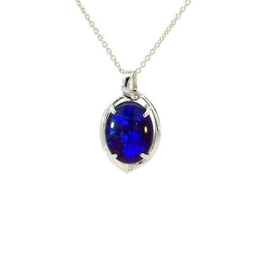 [29356] Opal Pendant | Triplet In Sterling Silver