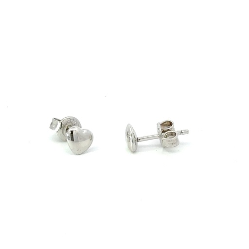 [29610] Heart Stud Earring | Sterling Silver
