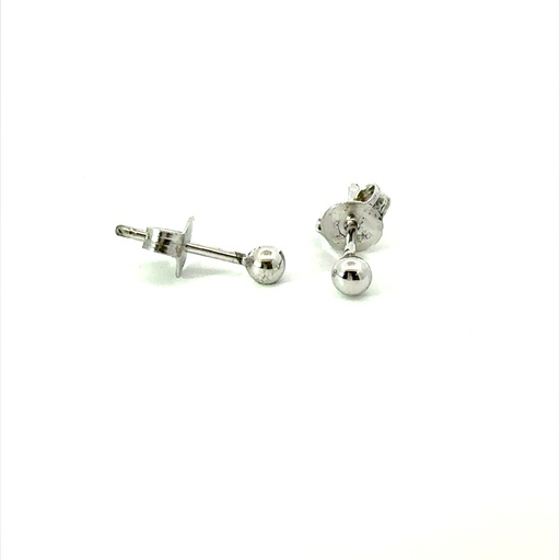 [29597SCJSEsolidstud] Solid Ball Stud Earring In Sterling Silver