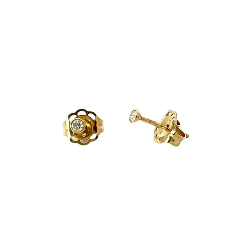 [29588SCJ9YEdiastud] Diamond 0.04ct Stud Earring In 9K Yellow Gold
