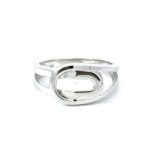 [28321] Overlapping Ring In Sterling Silver