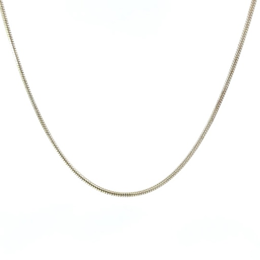 [28980] Snake Chain Sterling Silver Necklace 40cm
