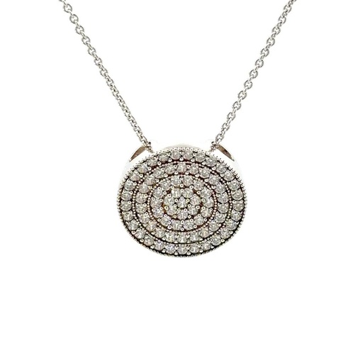 [28307] Cubic Zirconia Slider Pendant & Necklace