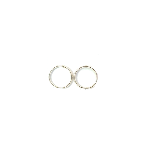 [028175] Sleeper Earrings | Sterling Silver Hoop 10mm