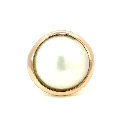 [28789JC9PRmabepearl] Mabe Pearl Ring In 9K Rose Gold