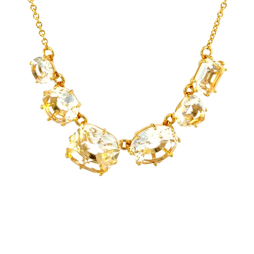 [28128SLNGPNclearcrystals] Crystal La Diamantine Thin Necklace