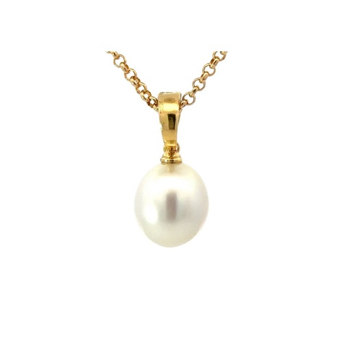 [22271JC18YPSSP] South Sea Pearl Enhancer Pendant In 18K Yellow Gold