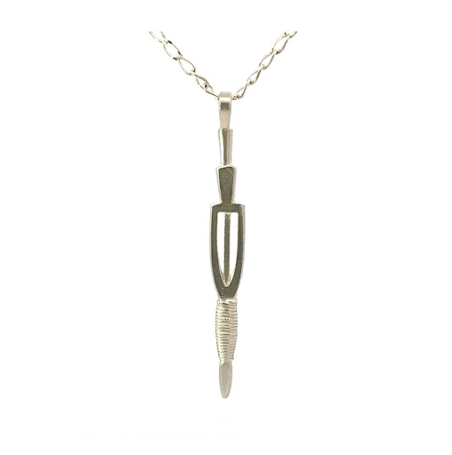 [26086] Spear Pendant | South Pacific Tribal Spear Silver