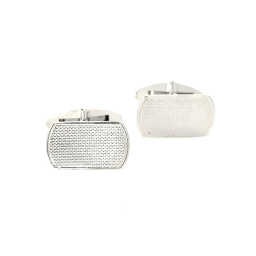 [29733JCScufflinks] Cufflinks With A Machine Finish In Sterling Silver