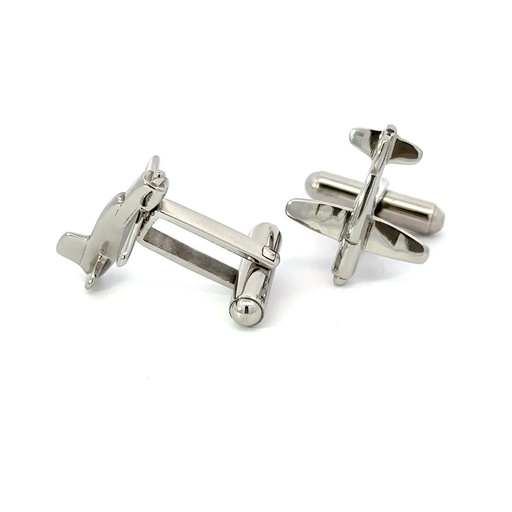 [23713] Aeroplane Cufflinks | Stainless Steel