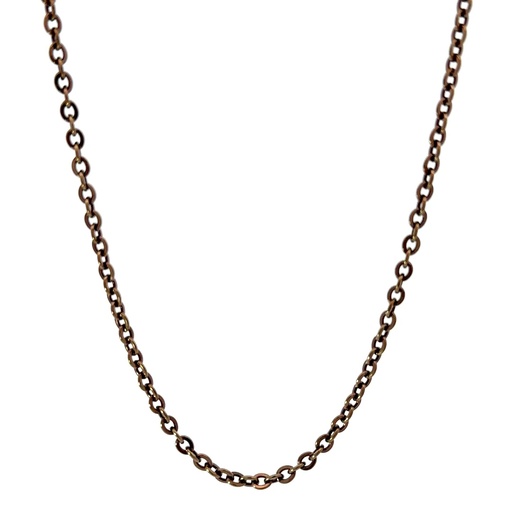 [29741] Dark Elegance: Electro-Plated Blackened Stainless Steel Chain
