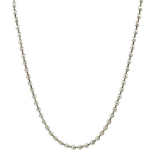 [24734] Ball Chain Necklace In Sterling Silver
