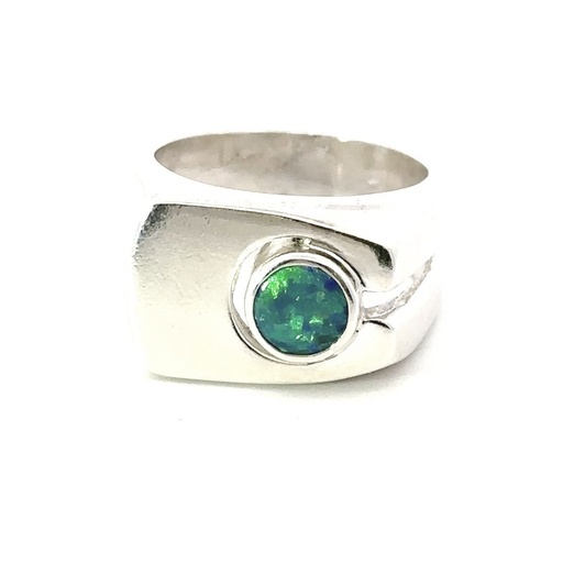 [29576JCSR31opal] Opal Ring Set In Sterling Silver