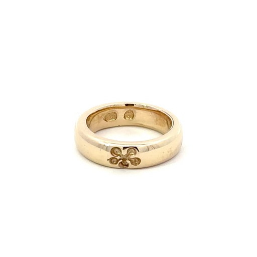 [28786] Toe Ring | 9K Gold With Flower Imprint