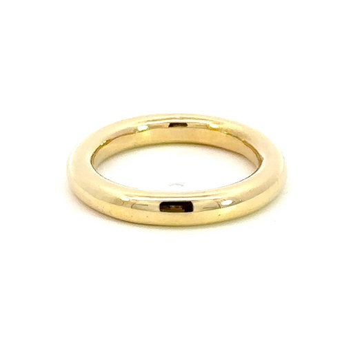 [2904] Ring | 18K Yellow Gold Heavy Rounded 3mm