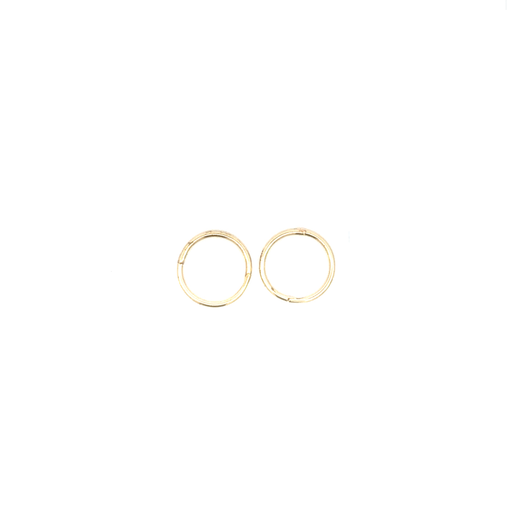 [028172] Sleeper Earrings | 9K Yellow Gold Hoop 10mm