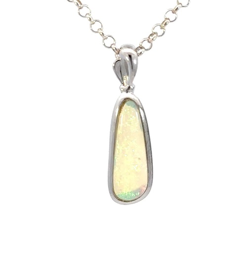 [29318] Crystal Opal Pendant Set In Sterling Silver