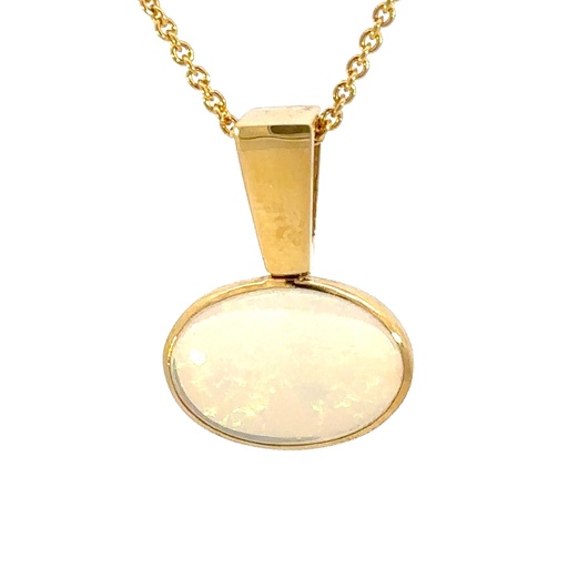 [29195DPG18YPXTL] Crystal Opal Pendant In 18K Yellow Gold