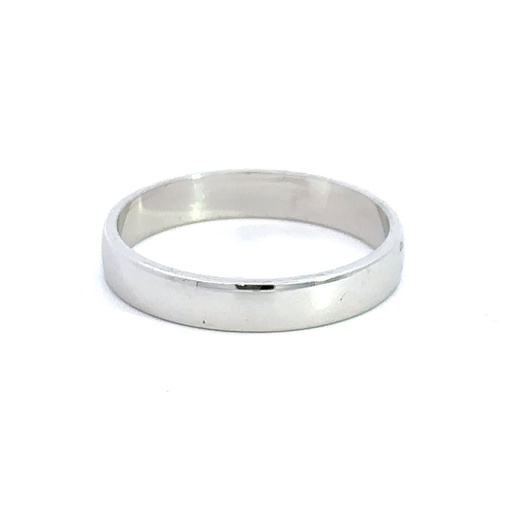 [19698] Wedding Ring With Slightly Rounded Profile In 18K