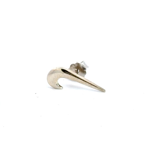 [24219ZJSE90] Silver Streak Stud Earring