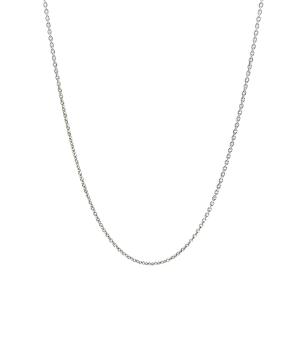 [24580STSN40cm35] Fine Cable Necklace In Sterling Silver 40cm