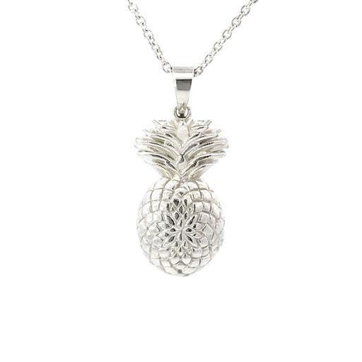 [22175] Pineapple Pendant | Sterling Silver