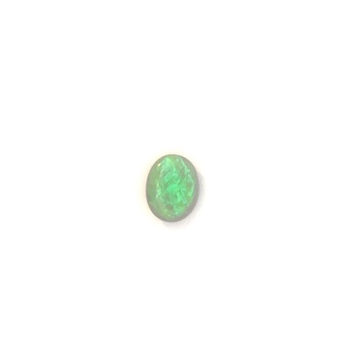 [24640] Solid Black Australian Opal With Green Shades