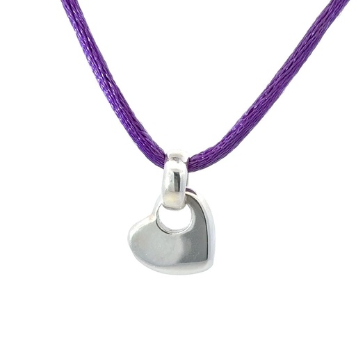 [21585] Heart Tag In Sterling Silver