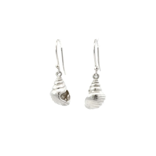 [000058/24166] Gastropod Shell Sterling Silver Earrings