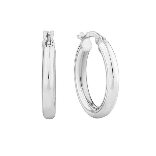 [000124] Silver Hoop Earrings | 2.25cm