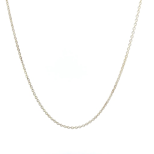 [000137] Slider Chain Necklace | 9ct White Gold