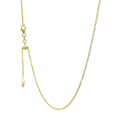 [000138] Slider Chain Necklace | 9ct Yellow Gold