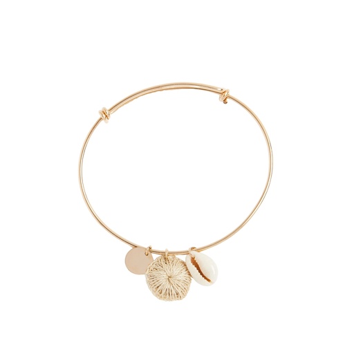 [000211] Memento Gold Bracelet Small by Bilum & Bilas